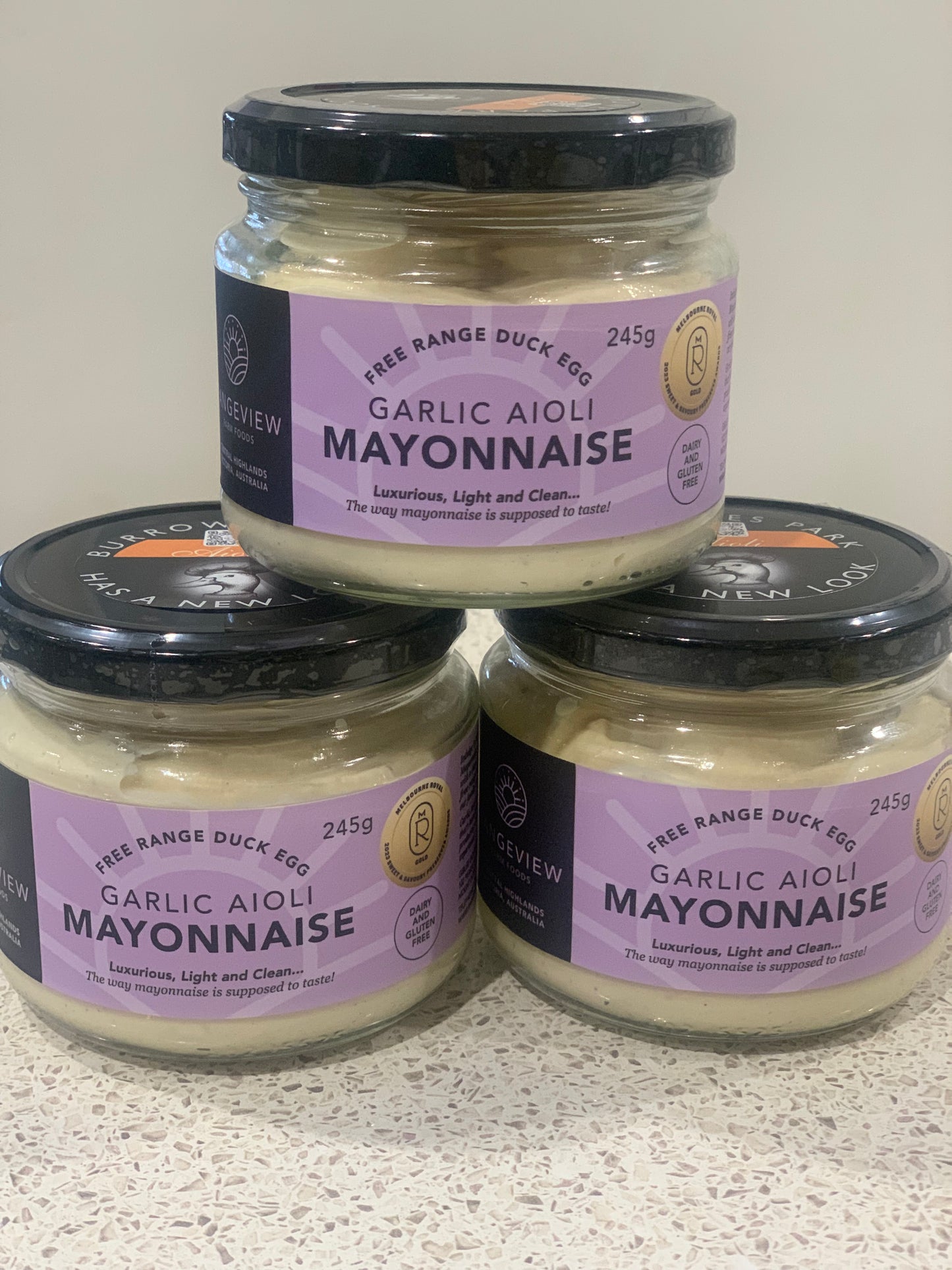 Duck Egg Mayonnaise - Garlic Aioli - 245g